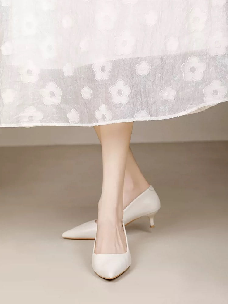 4921 genuine leather pump