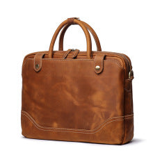 2619 cowhide 14inches unisex laptop handbag (fedex included)