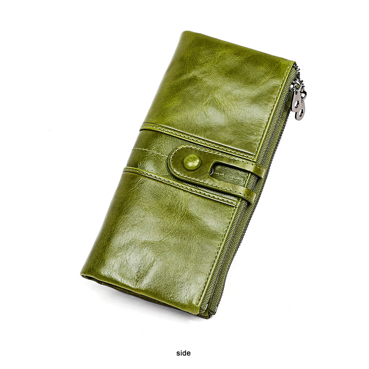 1613 genuine leather 3 fold women wallet card holder