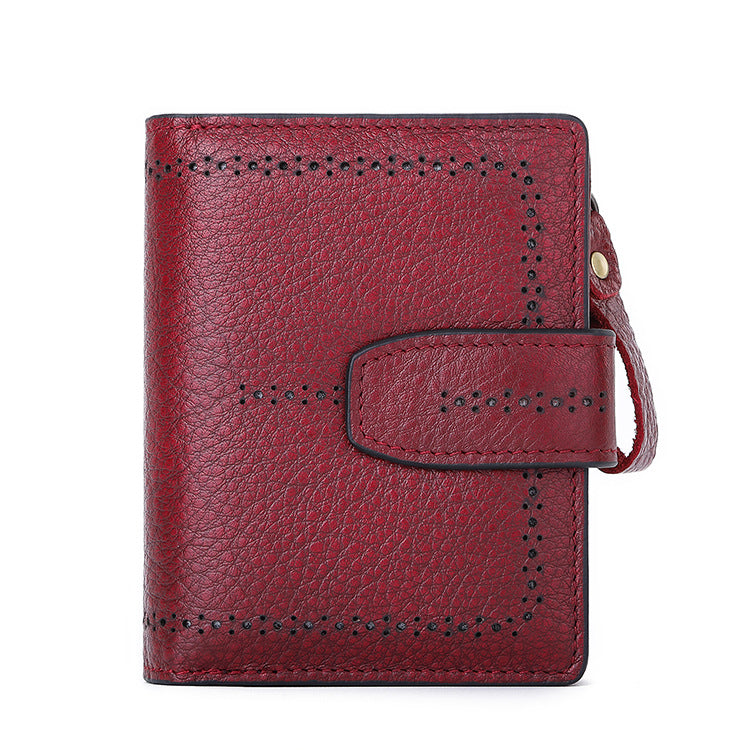 2137 oilwax leather short wallet