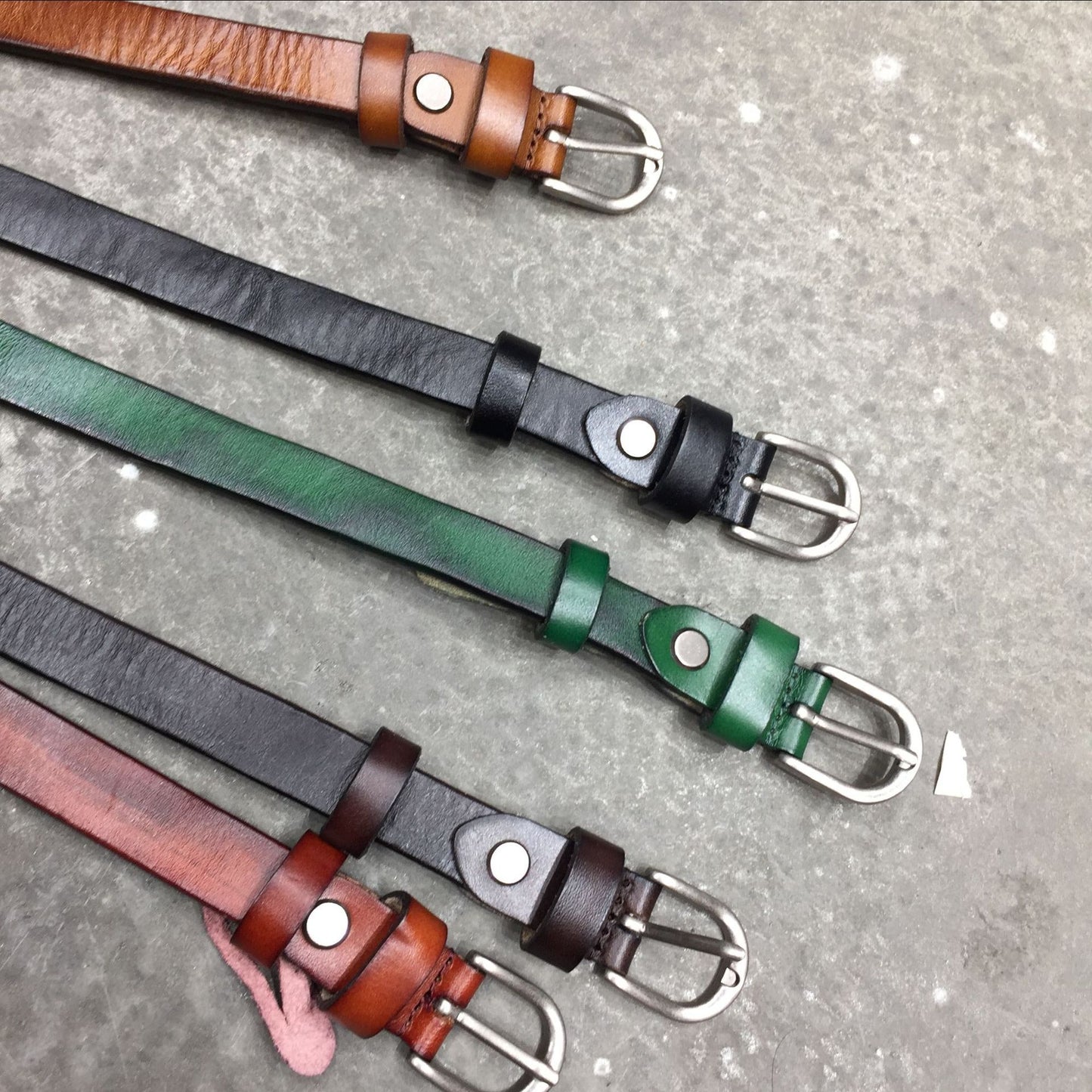 2119-2.0cm wide genuine leather belt