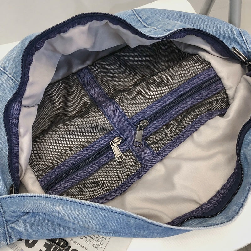 1793 large denim chest bag