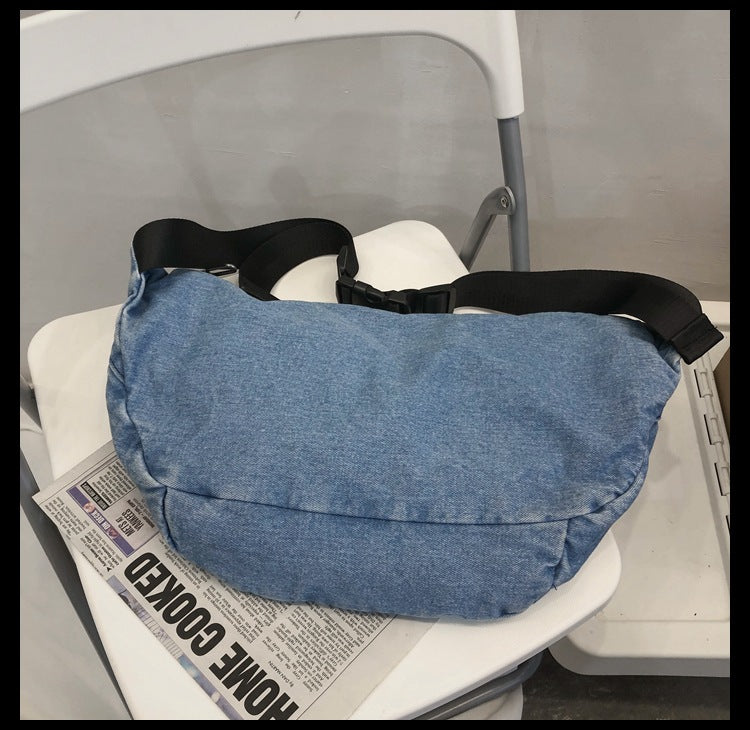 1793 large denim chest bag
