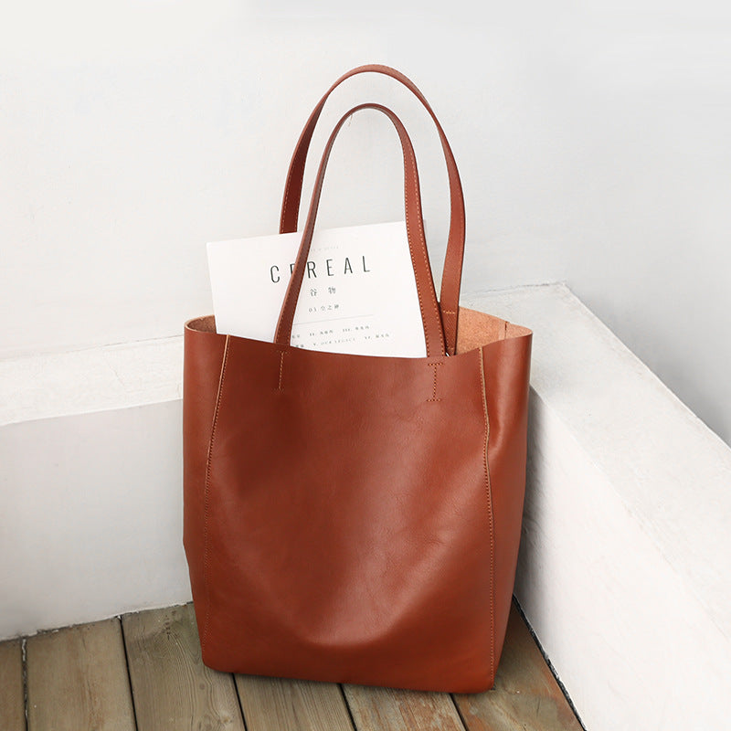 1605 women leather large shopping totes