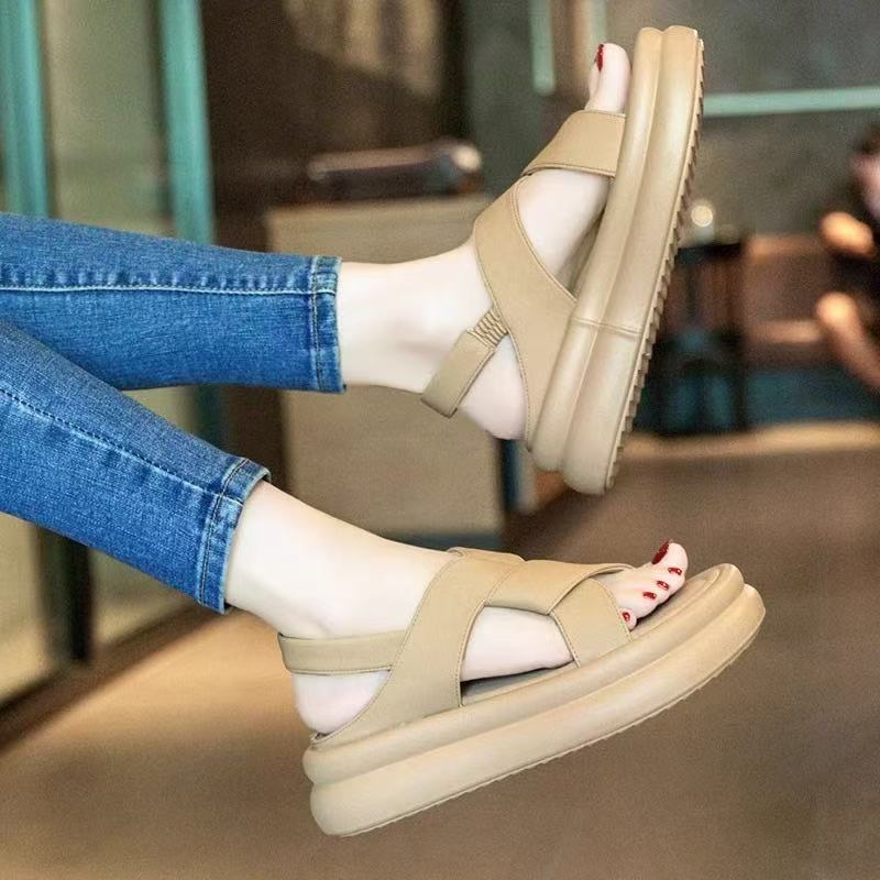 T54 Genuine leather women summer sandal
