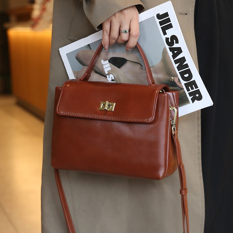 2349 Ladies' fashion genuine leather handbag