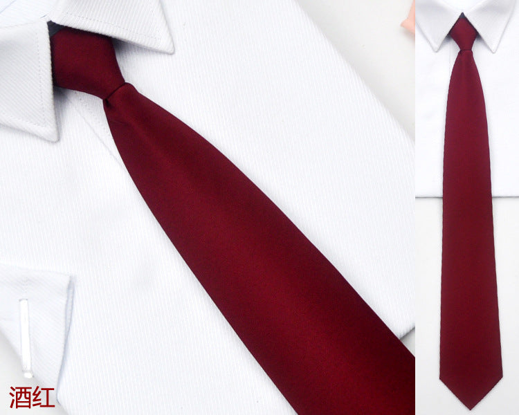 1085 solid polyester neck tie