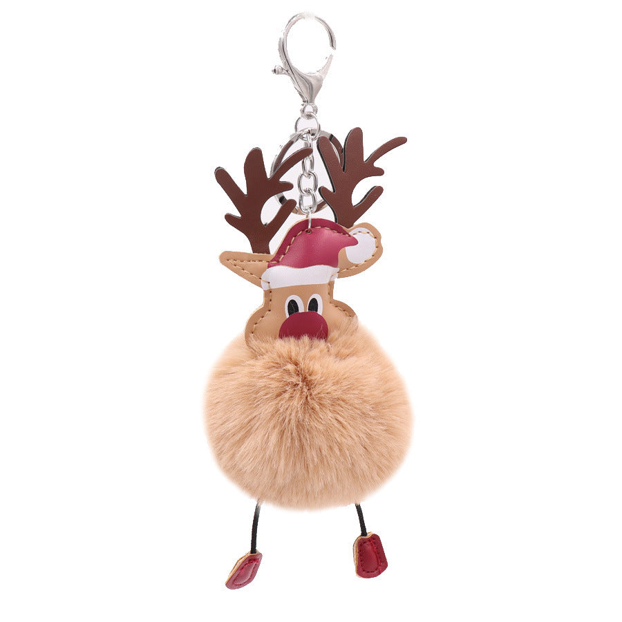 2002 lovely fox fur key pendant