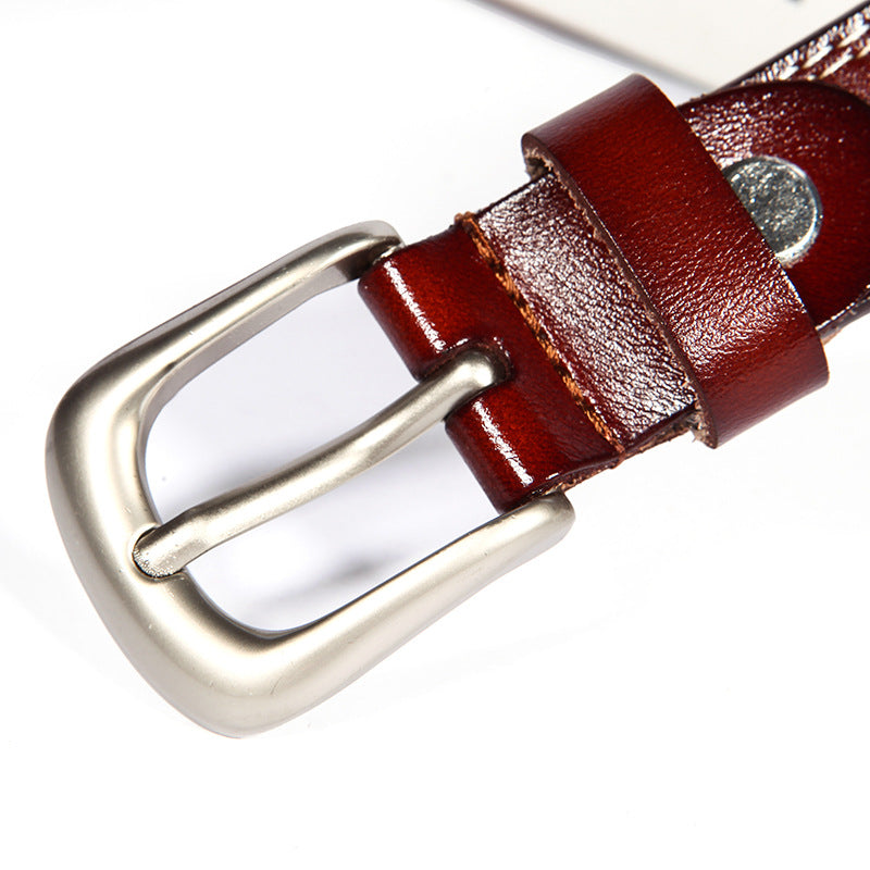 1347 casual women's belt metal buckle solid waist belts