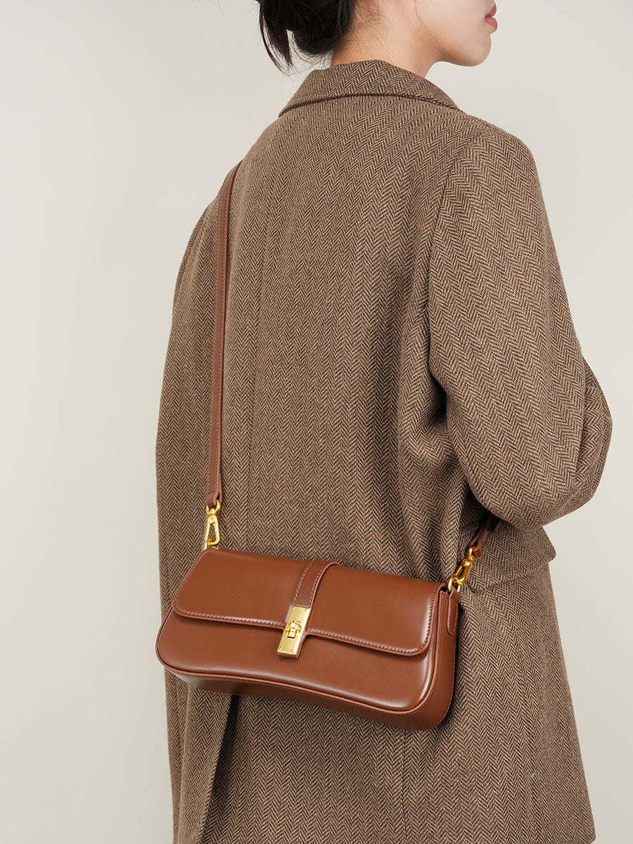 1488 leather baguette handbag