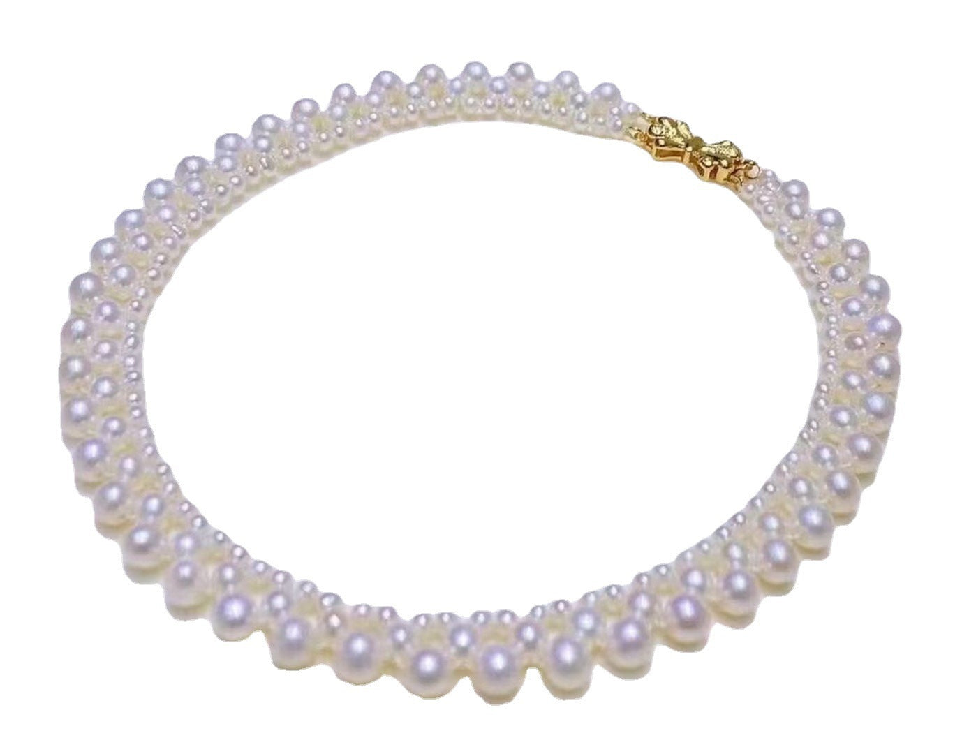 1149 fashion pearl necklace bowtie choker