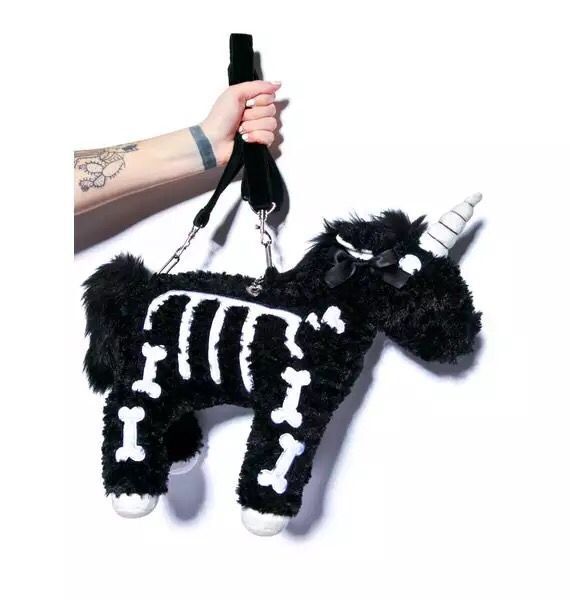 1798 dark punk unicorn backpack