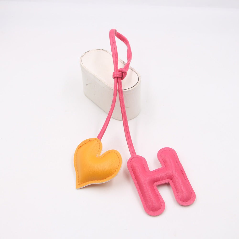 2006 lovely heart keyring charm