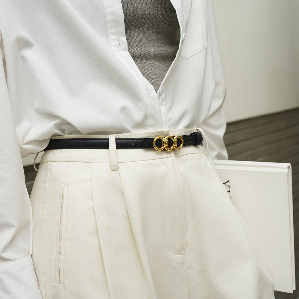 1112 1.5cm wide thin belt for women