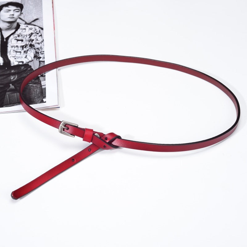 2135 pin buckle leather belt