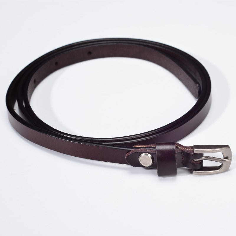 2135 pin buckle leather belt