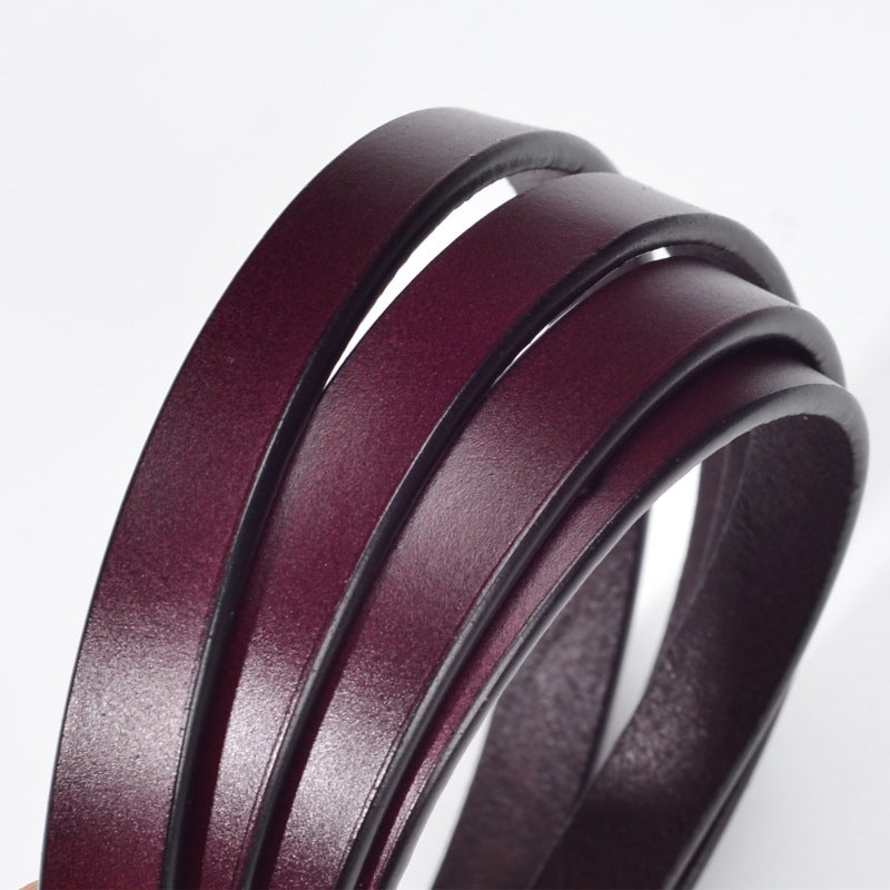 2135 pin buckle leather belt
