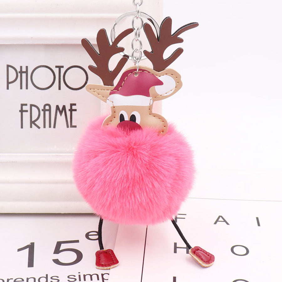 2002 lovely fox fur key pendant