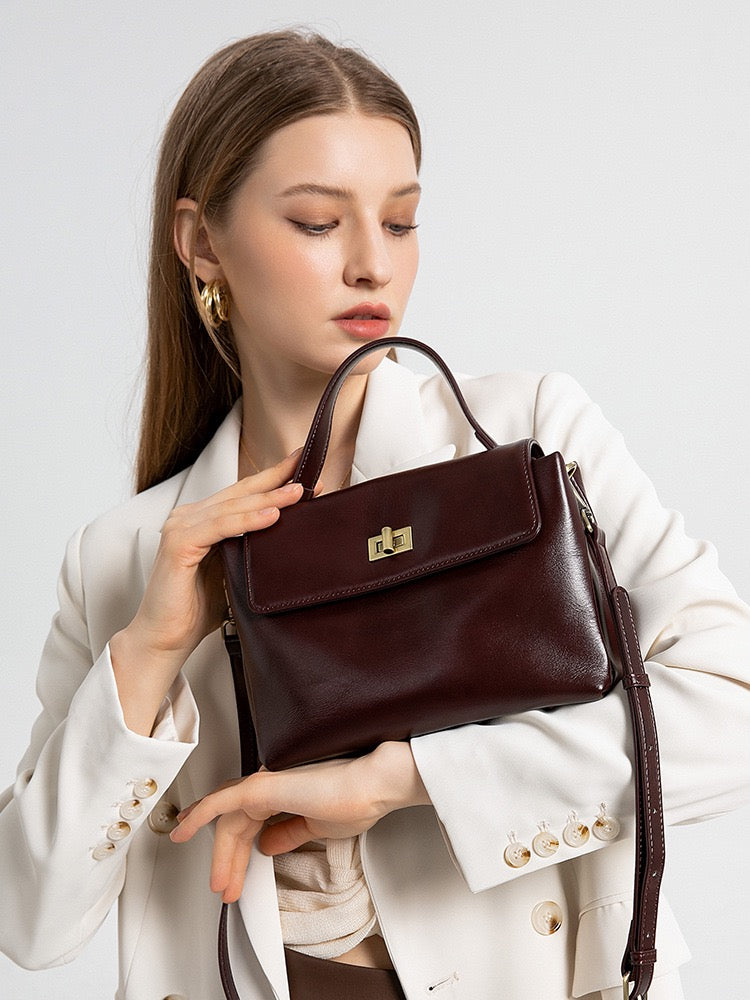 2349 Ladies' fashion genuine leather handbag