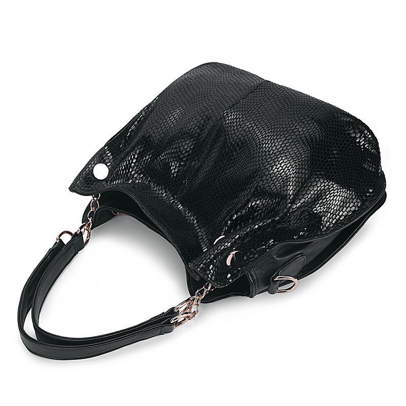 1728 faux snake print OL casual handbag