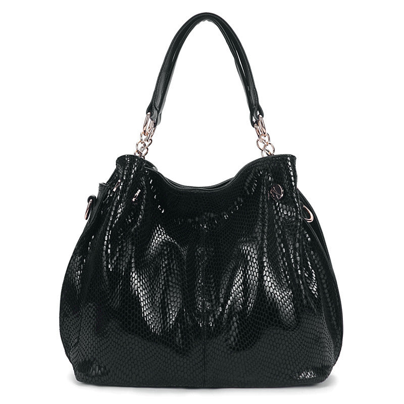 1728 faux snake print OL casual handbag