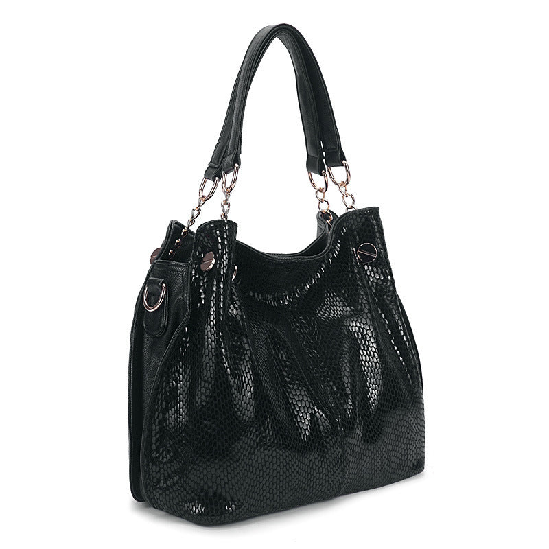 1728 faux snake print OL casual handbag