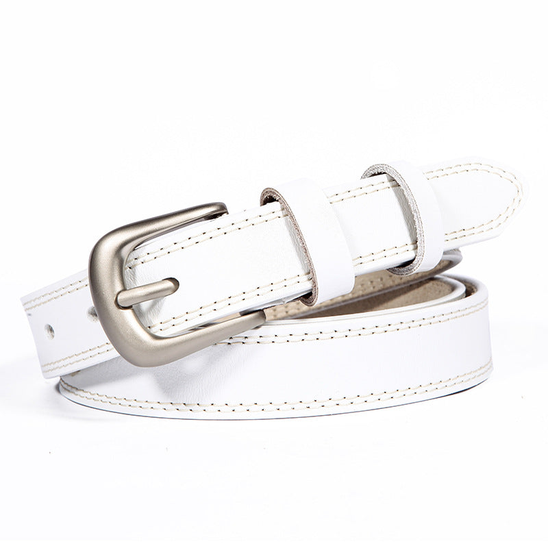 1347 casual women's belt metal buckle solid waist belts