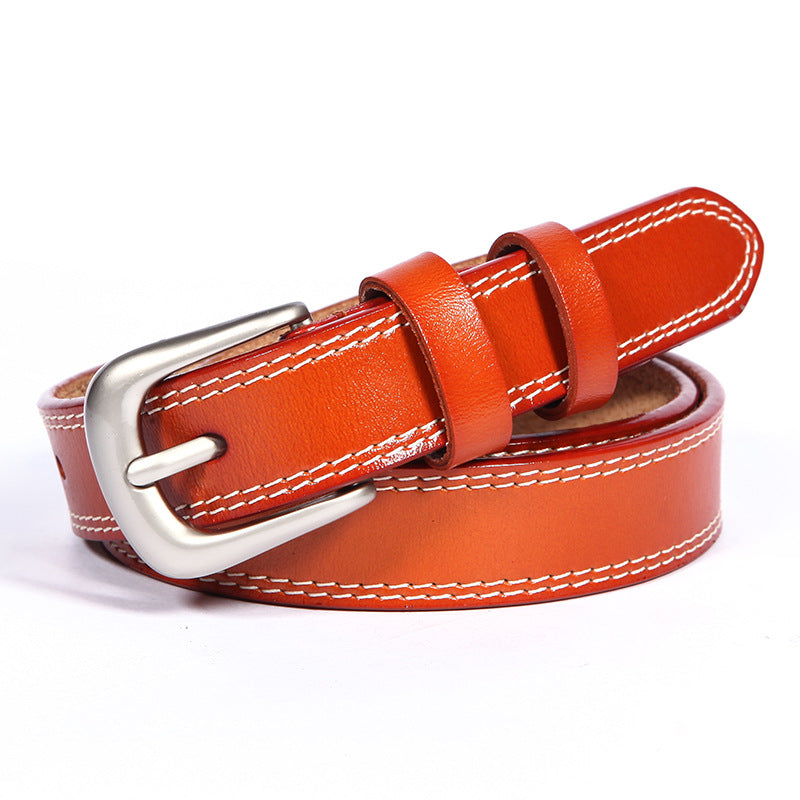 1347 casual women's belt metal buckle solid waist belts