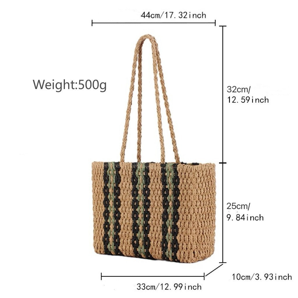 2016 large stripe shopping bag