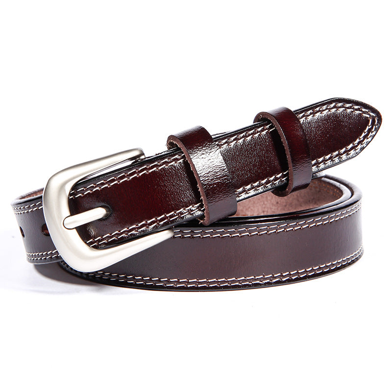 1347 casual women's belt metal buckle solid waist belts