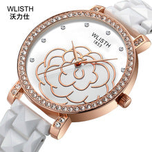 2238 ceramic rhinestone quartz watch