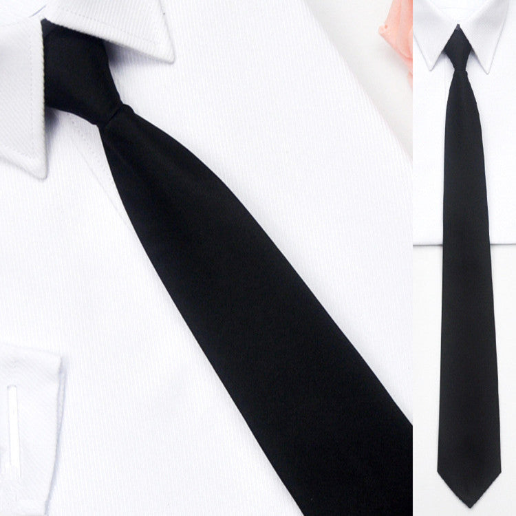 1085 solid polyester neck tie