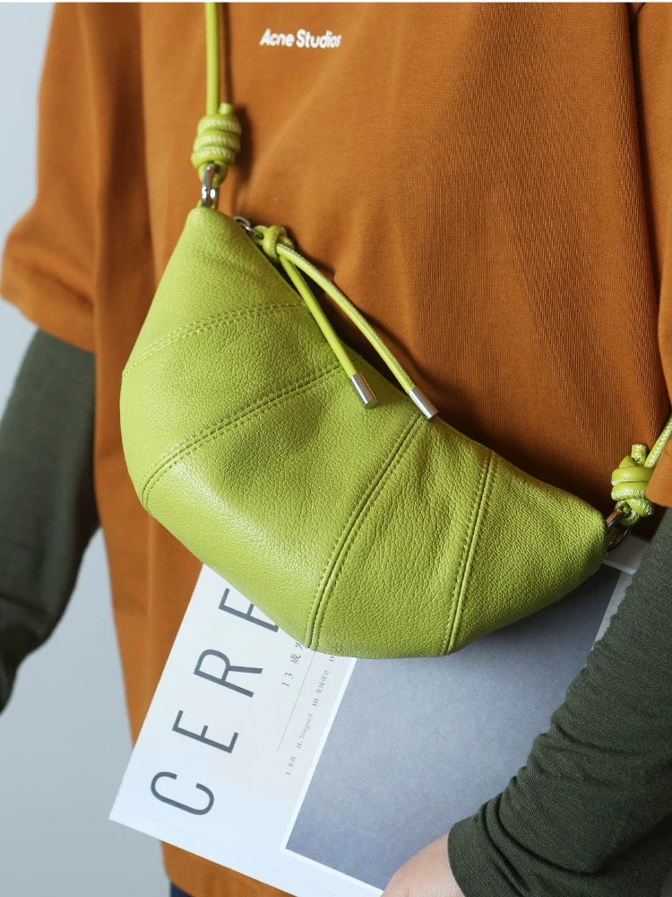 4394 genuine leather women crossbody bag