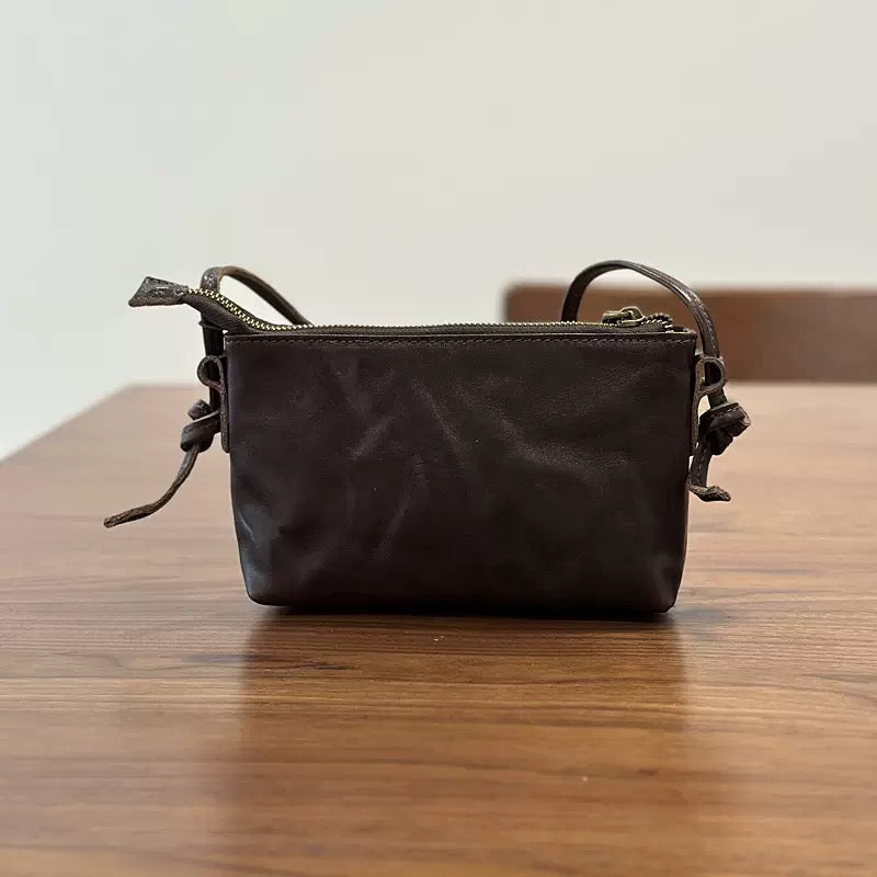 5153Real leather crossbody bag