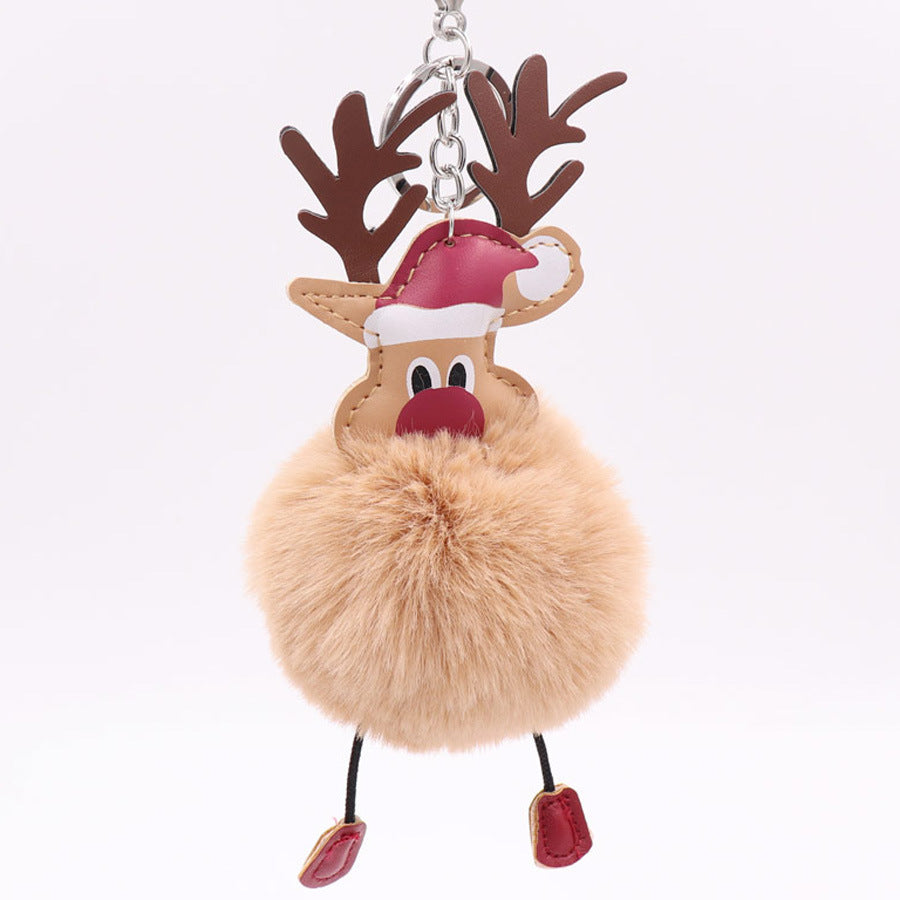 2002 lovely fox fur key pendant