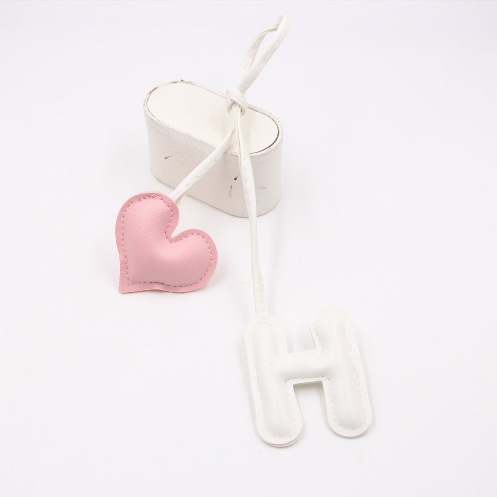2006 lovely heart keyring charm