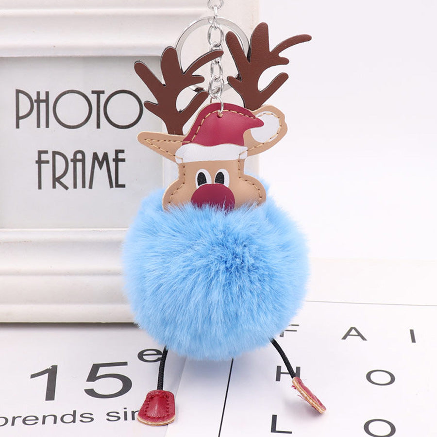2002 lovely fox fur key pendant