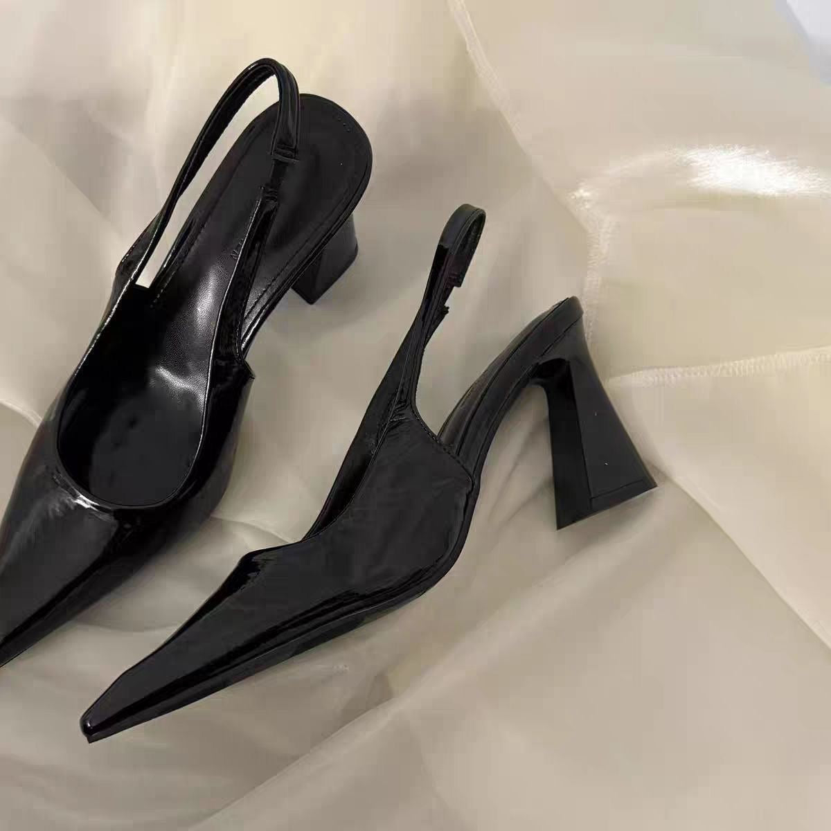 3934 Elegant pointed-toe high-heeled sandals