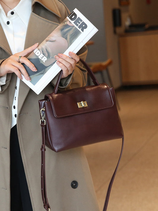 2349 Ladies' fashion genuine leather handbag