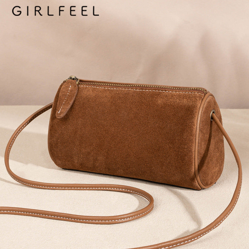 2036 suede leather crossbody bag