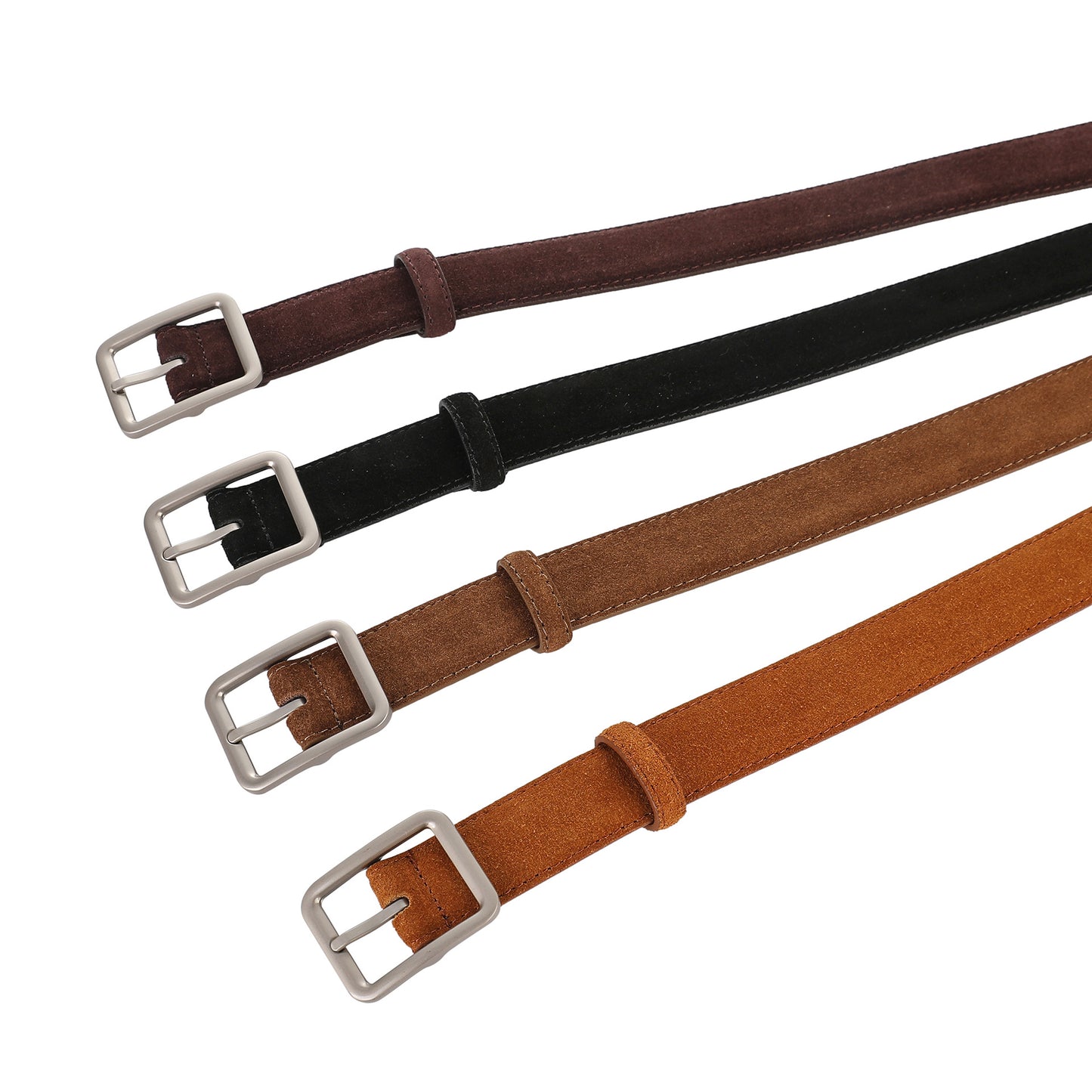 1213 women suede leather belt