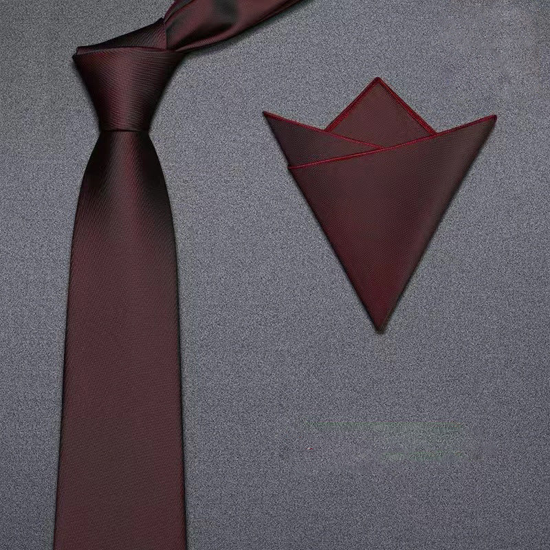 1819 cotton solid neck tie