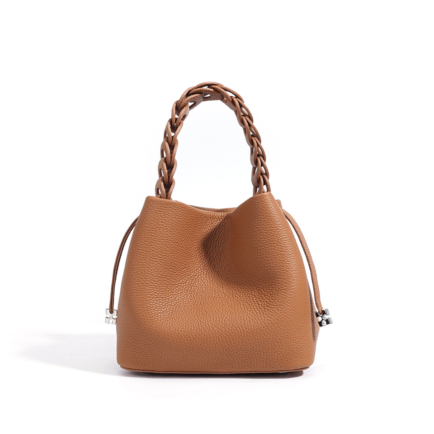 991 small solid bucket bag