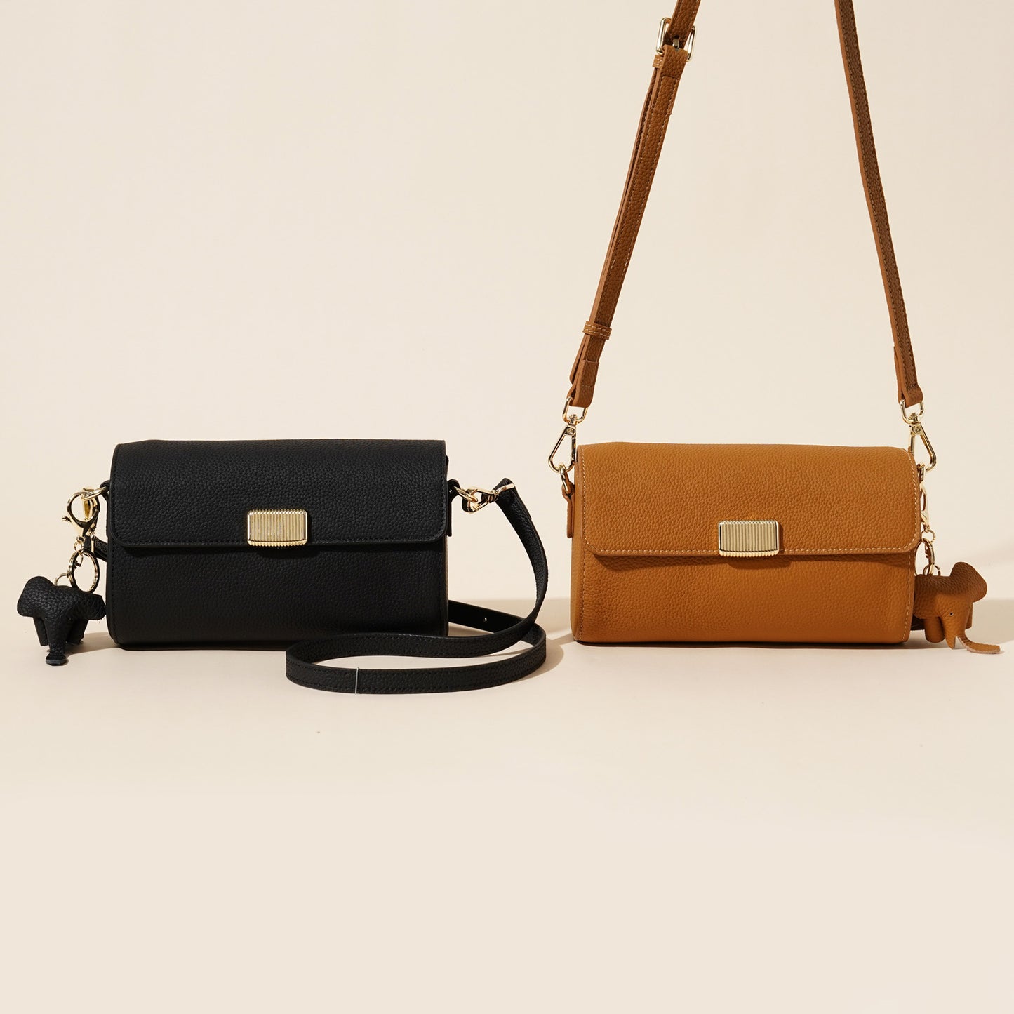 2047 solid small flap crossbody bag