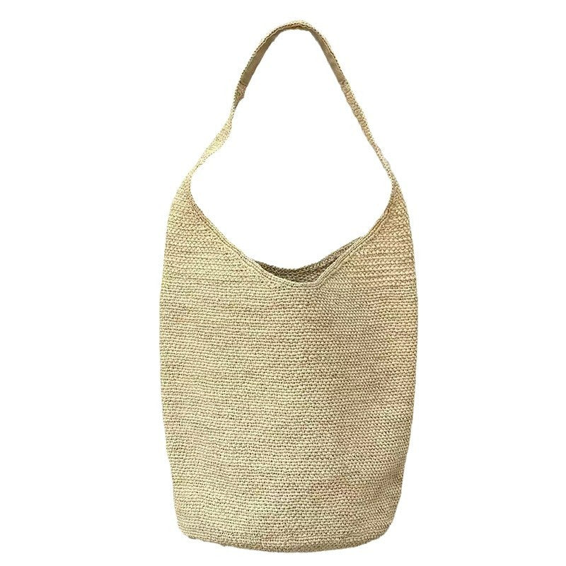 2054 raffia weave beach handbag