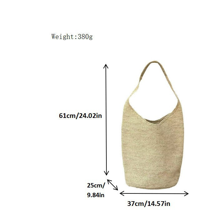 2054 raffia weave beach handbag