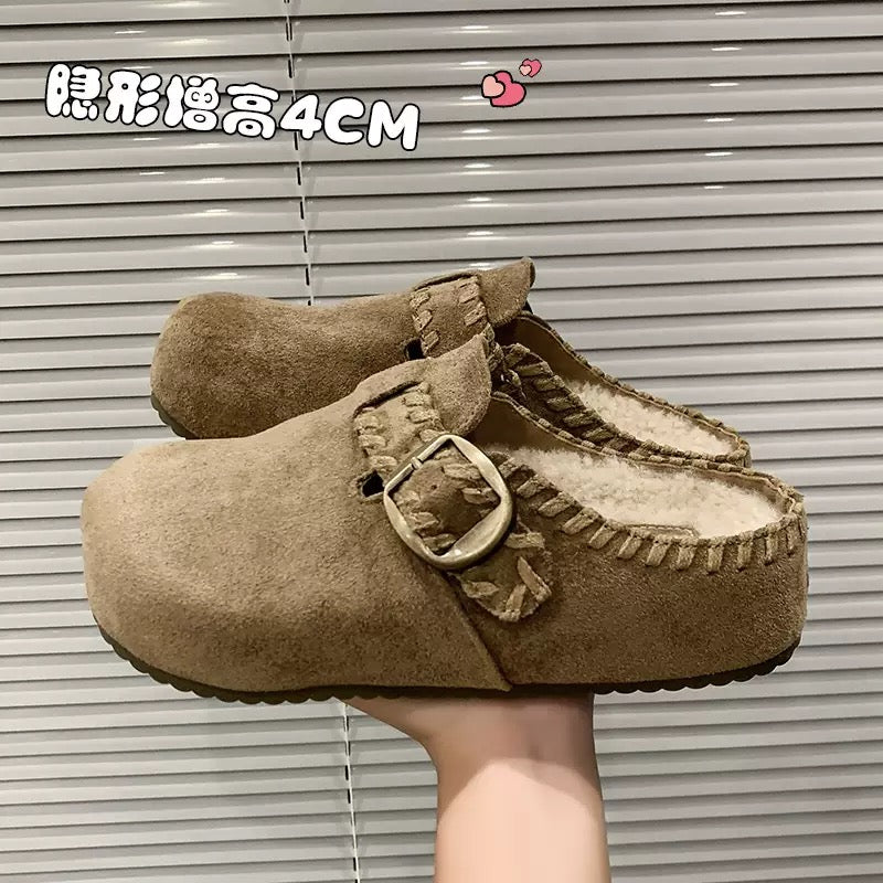 3095 women clog in suede