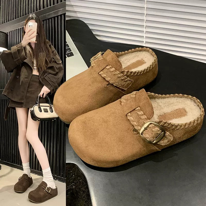 3095 women clog in suede