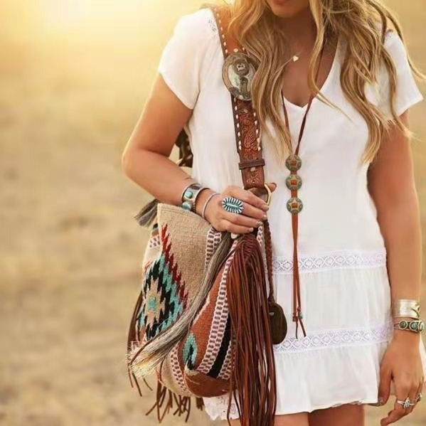 2085 bohemia tassel handbag