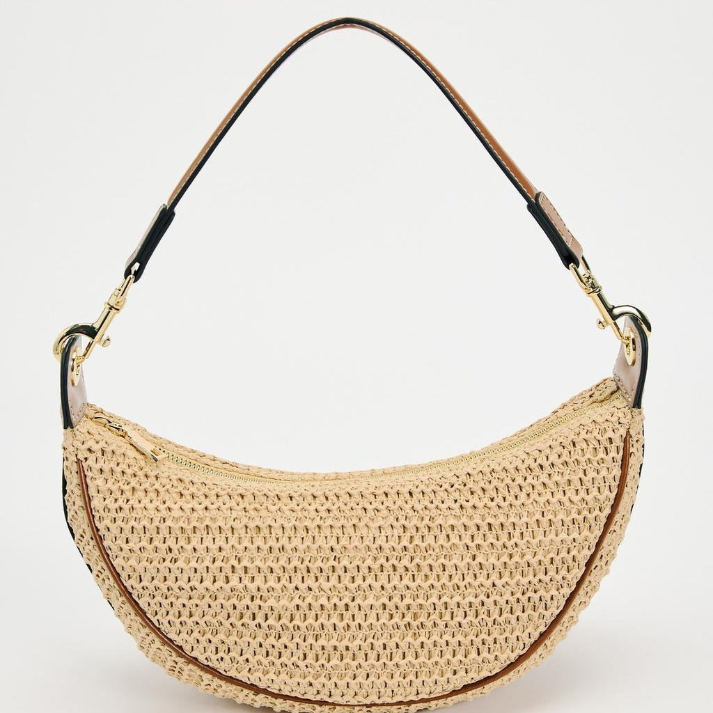 1571 weave crescent bag